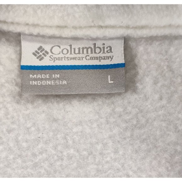 Womens Columbia Zipped Pocket Fleece Vest size L,‎ Ivory - Picture 4 of 8